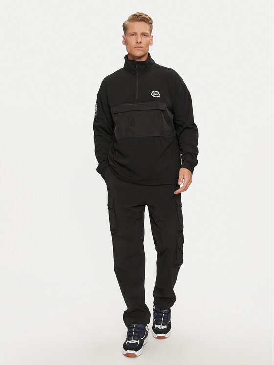 Colourwear Colourwear Bluza Bloc Half Zip 7010253 Czarny Regular Fit