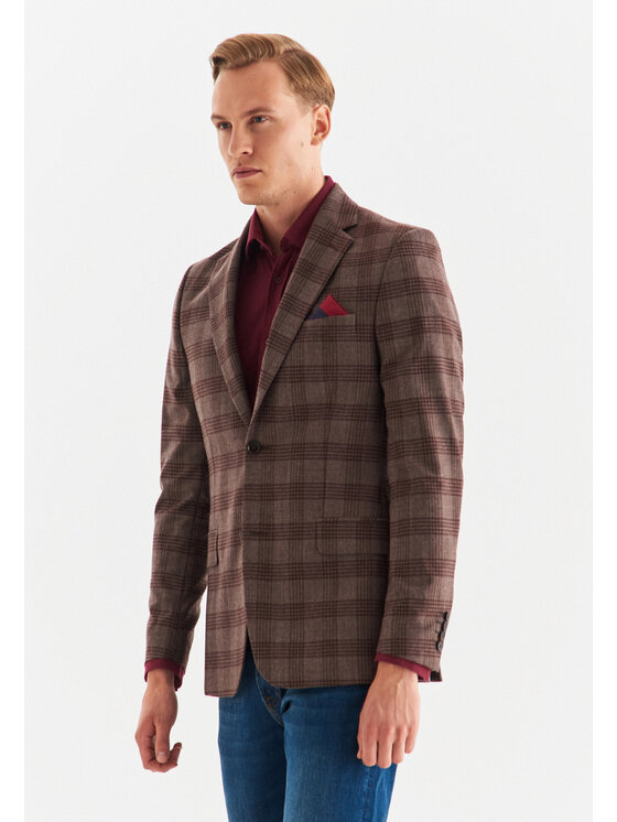 Pako Lorente Pako Lorente Marynarka P22WP-3X-031 Brązowy Slim Fit