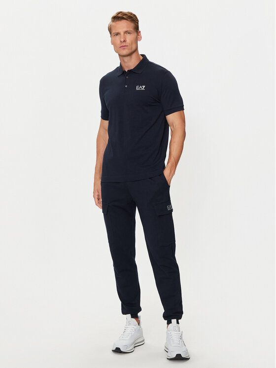 EA7 Emporio Armani EA7 Emporio Armani Polokošile 8NPF14 PJVQZ 0562 Tmavomodrá Regular Fit