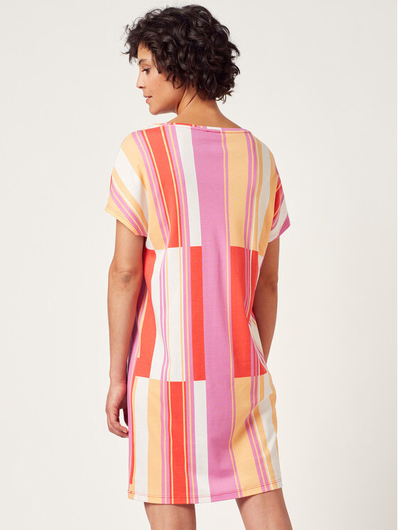Huber Huber Nočná košeľa 010140 Červená Comfortable Fit