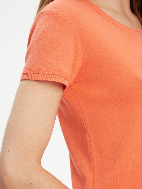 United Colors Of Benetton United Colors Of Benetton T-shirt 1091D1M10 Narančasta Regular Fit