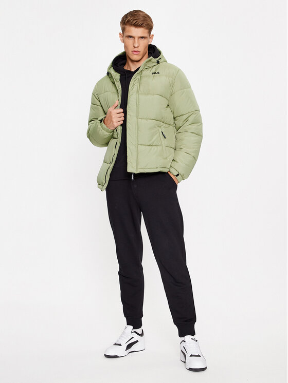 Fila Fila Kurtka puchowa FAM0455 Zielony Regular Fit