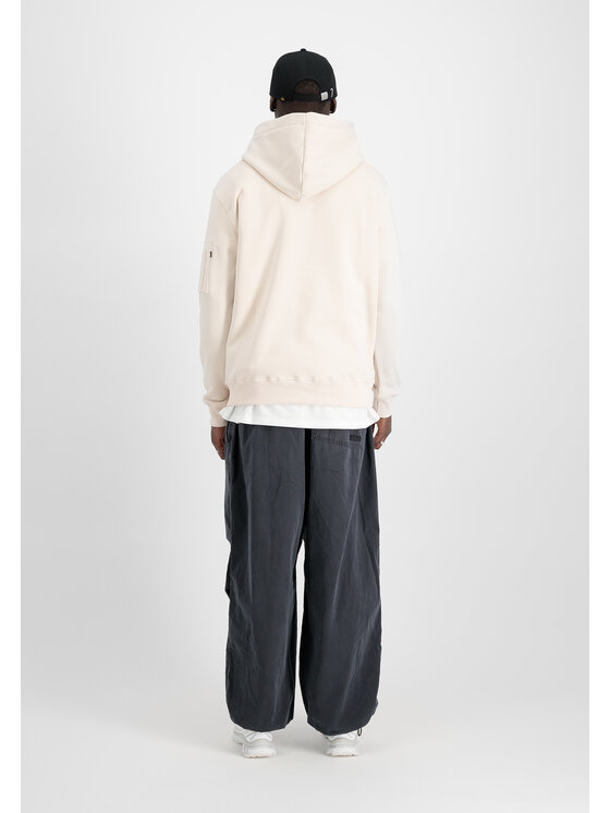 Alpha Industries Alpha Industries Bluza Alpha Puff Print Hoodie Beżowy Regular Fit