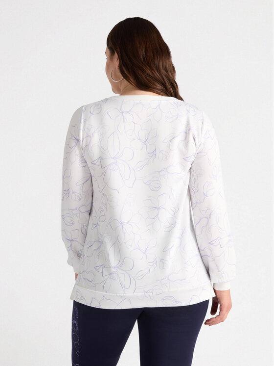 Fiorella Rubino Fiorella Rubino Bluza G877L008244N0S1 Biały Regular Fit