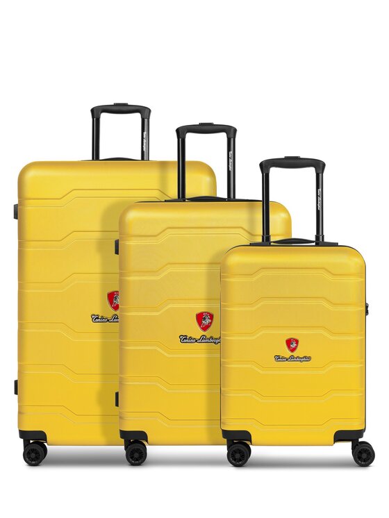Tonino Lamborghini Tonino Lamborghini Komplet walizek 320312 Żółty