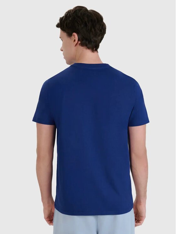 4F 4F T-Shirt 4FWMM00TTSHM2257-031S Σκούρο μπλε Regular Fit