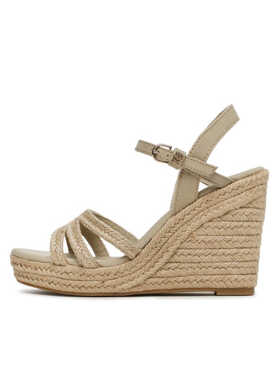 Tommy Hilfiger Tommy Hilfiger Еспадрили Essential Basic Wedge Sandal FW0FW07220 Бежов
