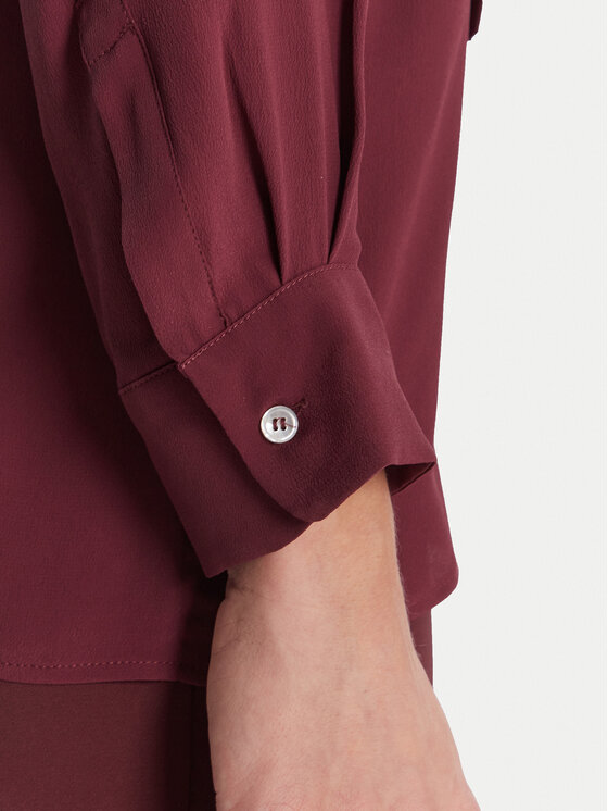 Marella Marella Košulja Cabiria 2523116071 Tamnocrvena Regular Fit