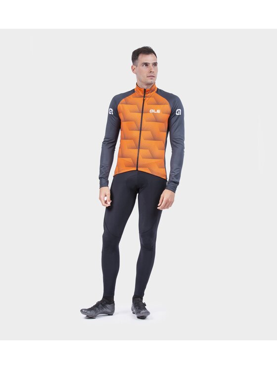 Alé Cycling Alé Cycling Kurtka outdoor Solid Sharp Pomarańczowy Regular Fit
