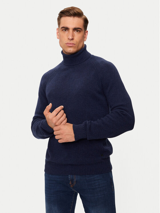 Liu Jo Liu Jo Rollkragenpullover QF4018 MA37C Dunkelblau Regular Fit