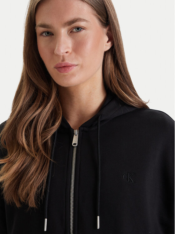 Calvin Klein Jeans Calvin Klein Jeans Bluza Monogram LV047F208G Czarny Relaxed Fit