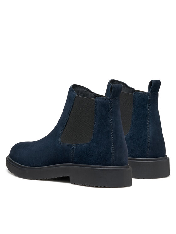 Geox Geox Kotníková obuv s elastickým prvkem U Massimiano U46H9B 00022 C4064 Tmavomodrá