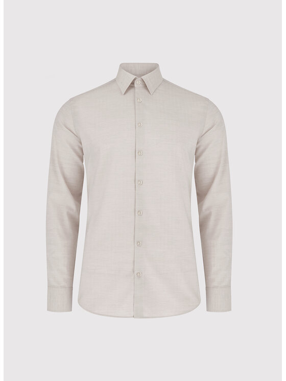 Pako Lorente Pako Lorente Koszula P26WP-1X-017 Beżowy Slim Fit
