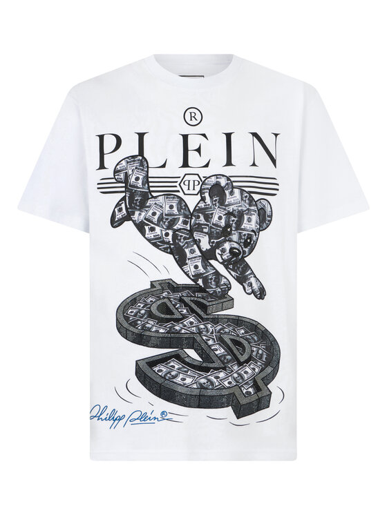 PHILIPP PLEIN PHILIPP PLEIN T-Shirt 31105 Biały Regular Fit