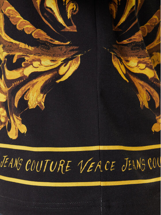 Versace Jeans Couture Versace Jeans Couture T-Shirt 79GAH6SB JS505 Czarny Regular Fit