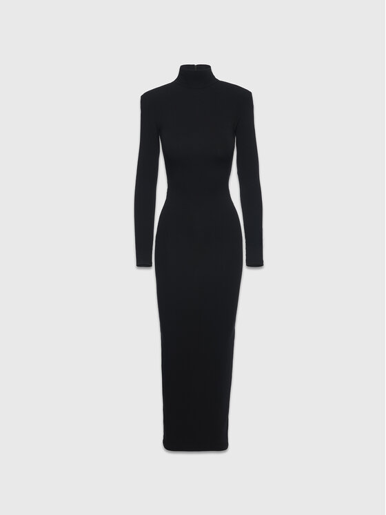 La Mania La Mania Sukienka codzienna AMY Czarny Classic Fit