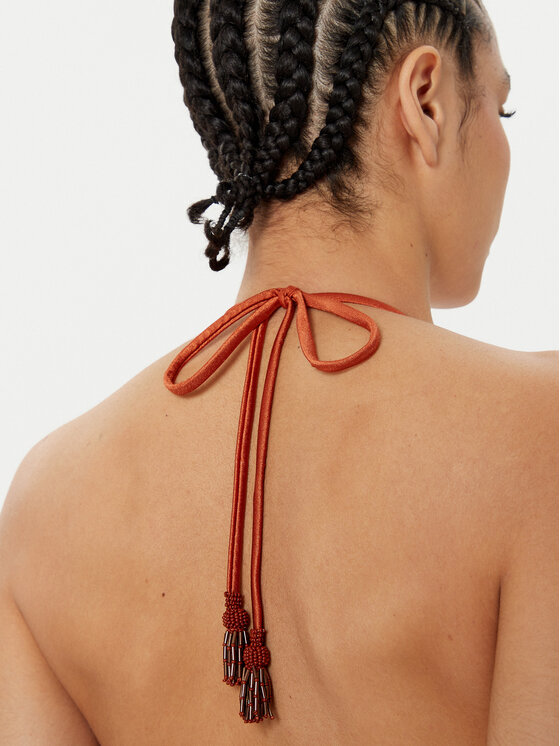 Maaji Maaji Горнище на бански Satin Umber Balmy PT3195STR037 Кафяв