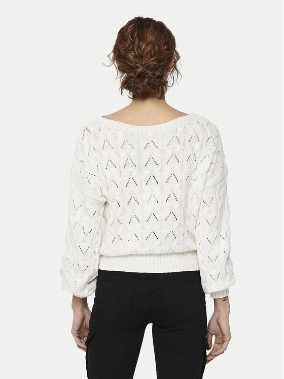 ONLY ONLY Pulover Brynn 15222853 Alb Regular Fit
