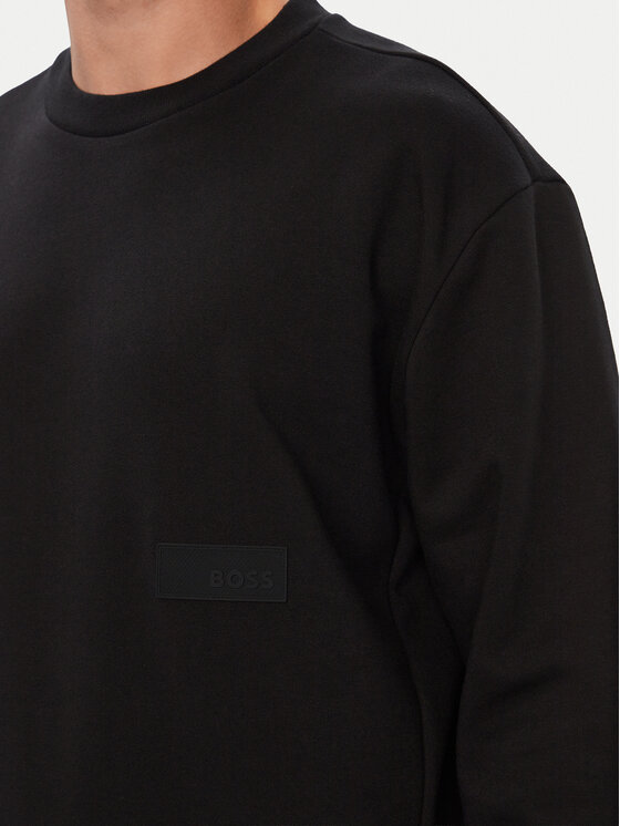 BOSS BOSS Mikina 50564103 Černá Relaxed Fit