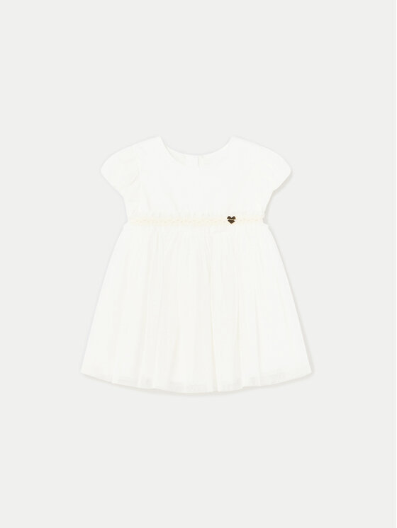 Mayoral Mayoral Elegantes Kleid 01904 Écru Regular Fit