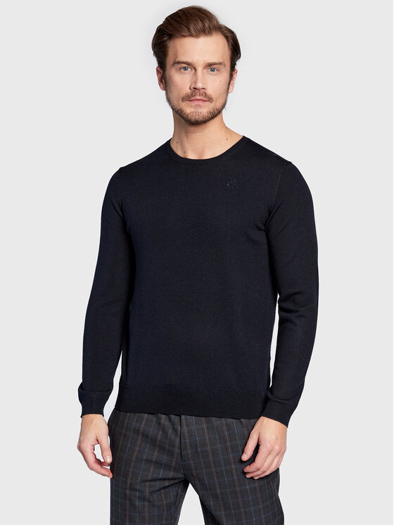 KARL LAGERFELD Pulover 655000 524399 Mornarsko modra Regular Fit