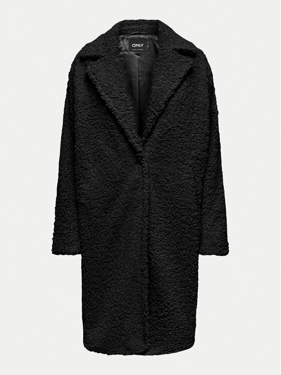 ONLY ONLY Kožuh Catalina 15322420 Crna Regular Fit