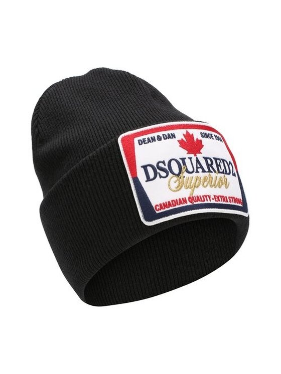 Czapka Dsquared2, Czarne, KNM0001 01W02190
