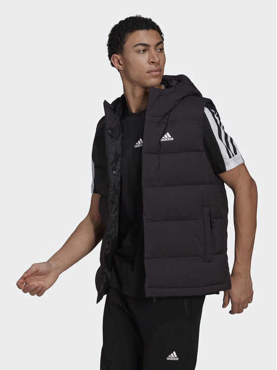 adidas adidas Veste Helionic Hooded Down Vest HG6277 Melns Regular Fit