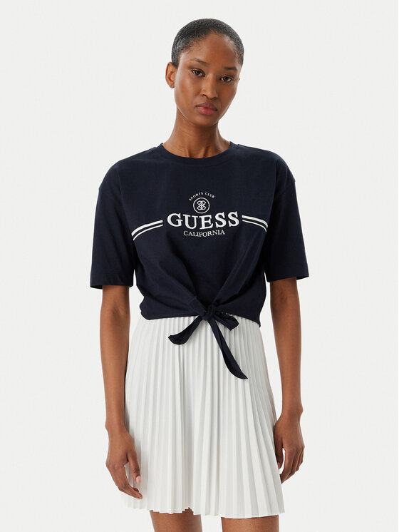 Guess Guess T-Shirt V6GI20 K3509 Dunkelblau Regular Fit