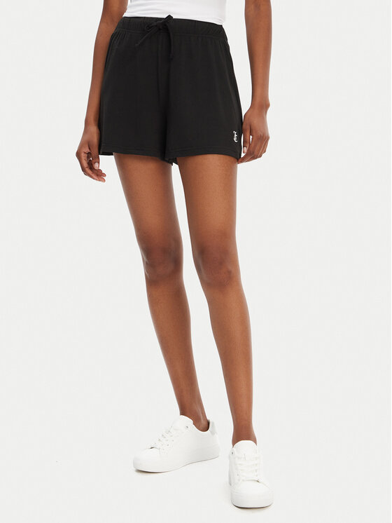 Juicy Couture Juicy Couture Pantaloni scurți sport Dream Of Shrt JCLHS125506 Negru Regular Fit
