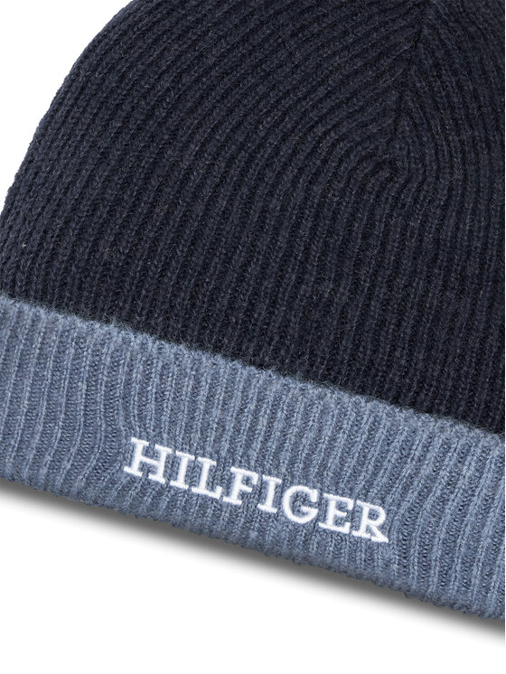 Tommy Hilfiger Tommy Hilfiger Komplekti kuuluvad müts ja torusall AU0AU01938 Tumesinine
