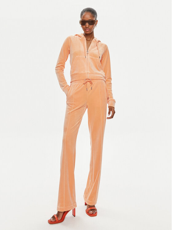Juicy Couture Juicy Couture Donji dio trenerke Tina JCAPW045 Narančasta Regular Fit
