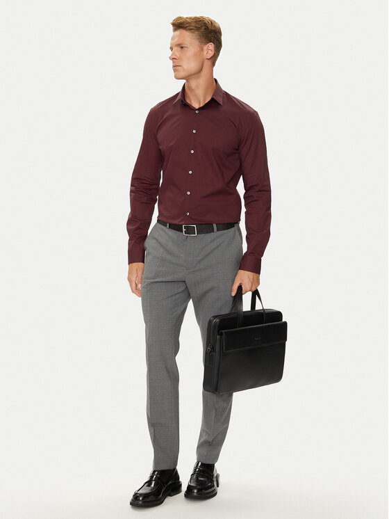Calvin Klein Calvin Klein Marškiniai K10K114023 Vyšninė Slim Fit