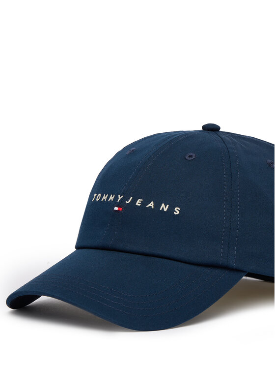 Tommy Jeans Tommy Jeans Cepure ar nagu Tjm Linear Logo Cap AM0AM12958 Tumši zils