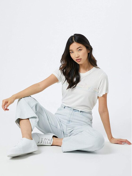 Lee Lee T-shirt PRIDE TEE Bianco Regular Fit