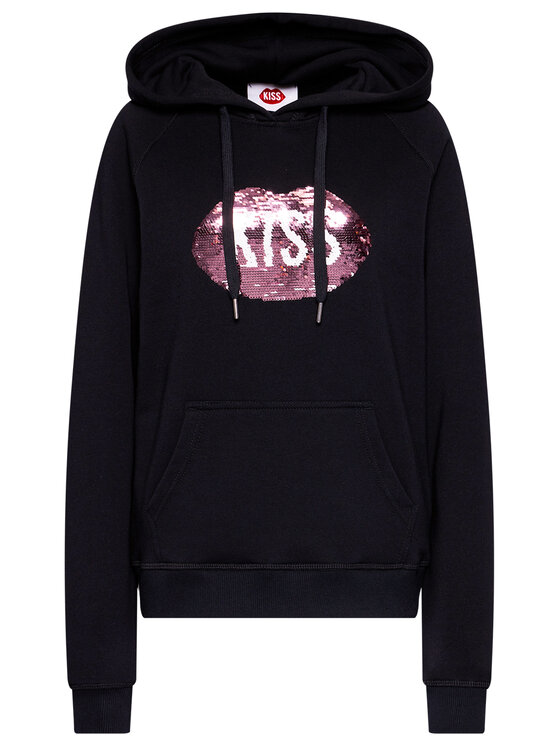 PLNY LALA PLNY LALA Jopa Kiss PL-BL-HO-00048 Črna Regular Fit