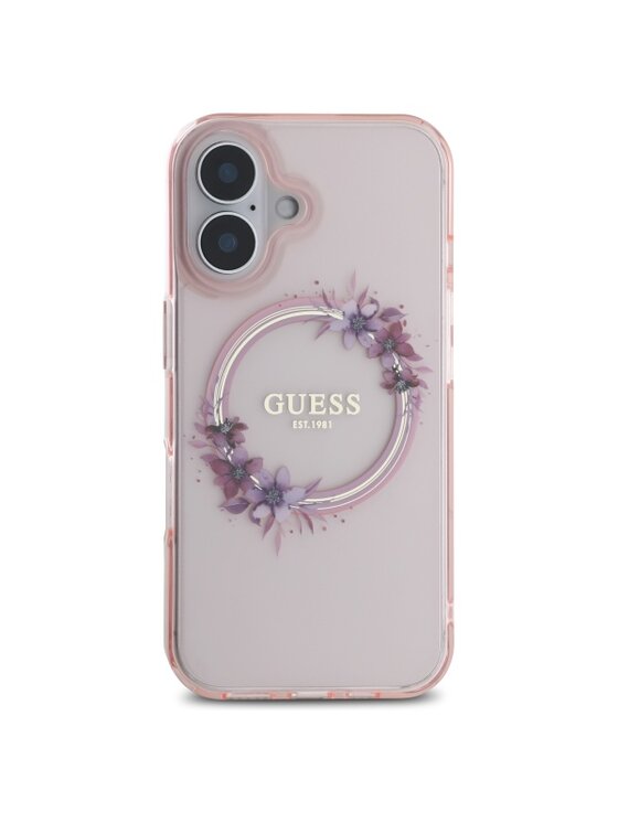 Guess Guess Etui na telefon Apple iPhone 16 Różowy