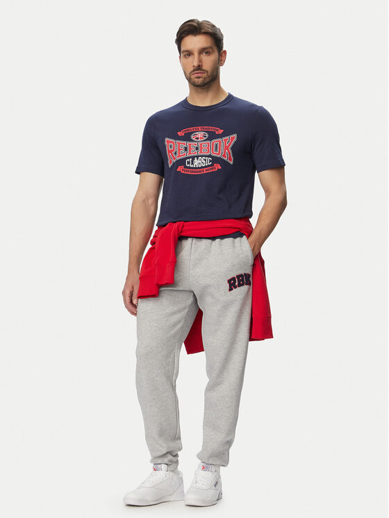 Reebok Reebok T-krekls 100220202 Tumši zils Relaxed Fit