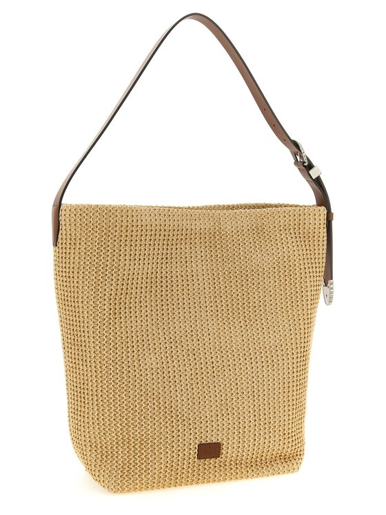 PINKO PINKO Torebka Beige Cowhide Shoulder Beżowy