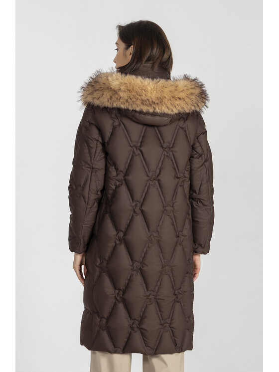 Deni Cler Milano Deni Cler Milano Kurtka zimowa T-DC-9058-E5-40-70-1 Brązowy Regular Fit