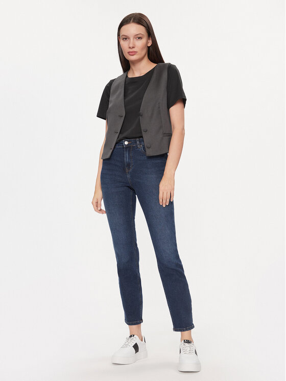 ONLY ONLY Jeans hlače 15309889 Mornarsko modra Slim Fit