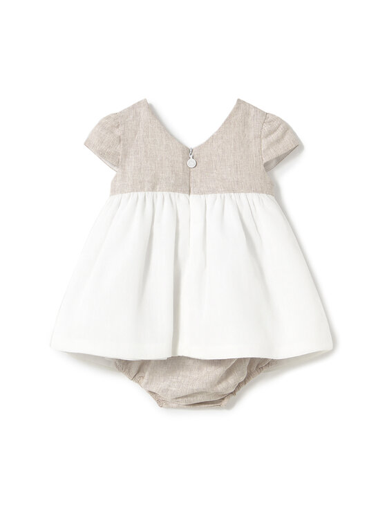 Mayoral Mayoral Vestito da giorno 1857 Beige Regular Fit