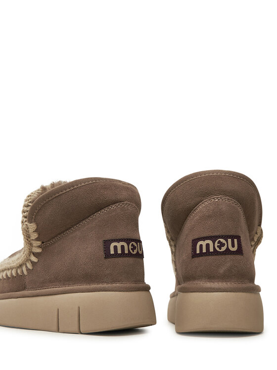 Mou Mou Śniegowce Eskimo Bounce Sneaker FW531009A Brązowy