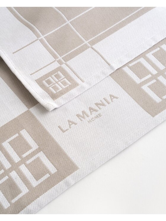 La Mania La Mania Komplet ścierek Cubo 2 szt. Beżowy
