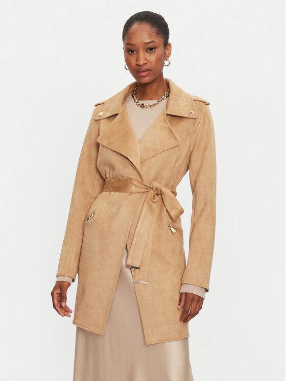 Morgan Morgan Cappotto di transizione 242-GARIA Beige Regular Fit