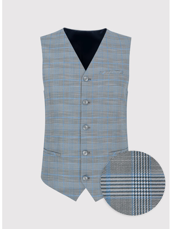 Pako Lorente Pako Lorente Kamizelka P24SF-8X-011 Szary Slim Fit