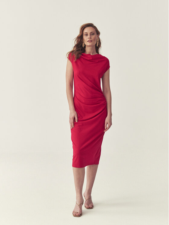 TATUUM TATUUM Úpletové šaty PRIMSI Sivá Fitted Fit