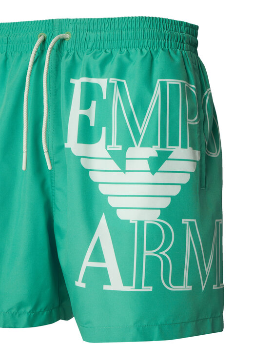 Emporio Armani Emporio Armani Szorty kąpielowe EM000583 AF20434 U7308 Zielony Regular Fit