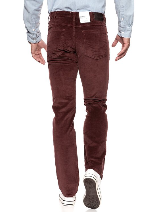 Wrangler Wrangler Spodnie materiałowe ARIZONA Brązowy Straight Fit