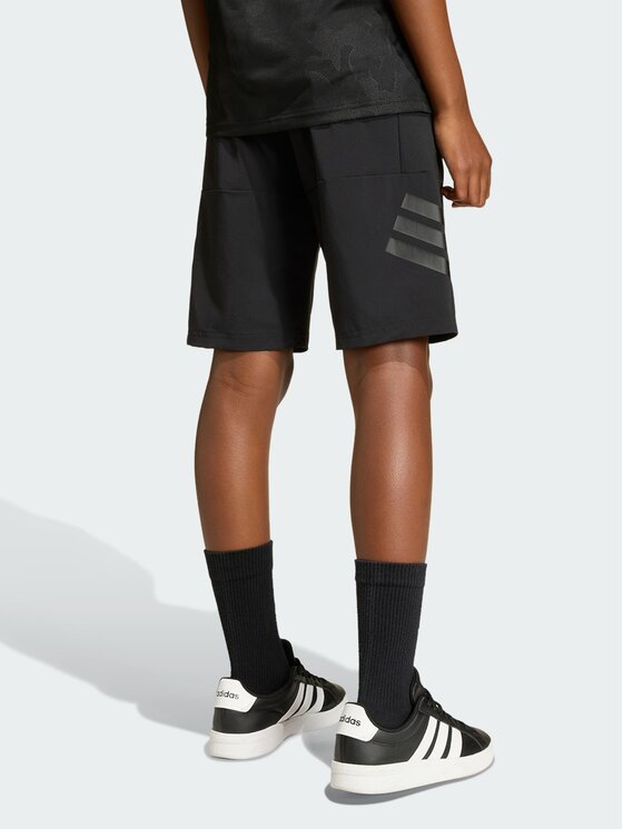 adidas adidas Szorty materiałowe 158771 Czarny Regular Fit